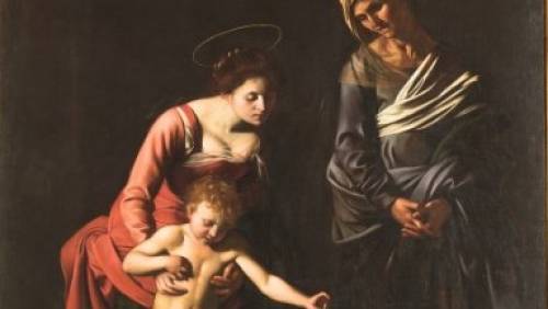 GALLERIA BORGHESE, Caravaggio-Madonna Dei Palafrenieri_Primo Piano Sala 8