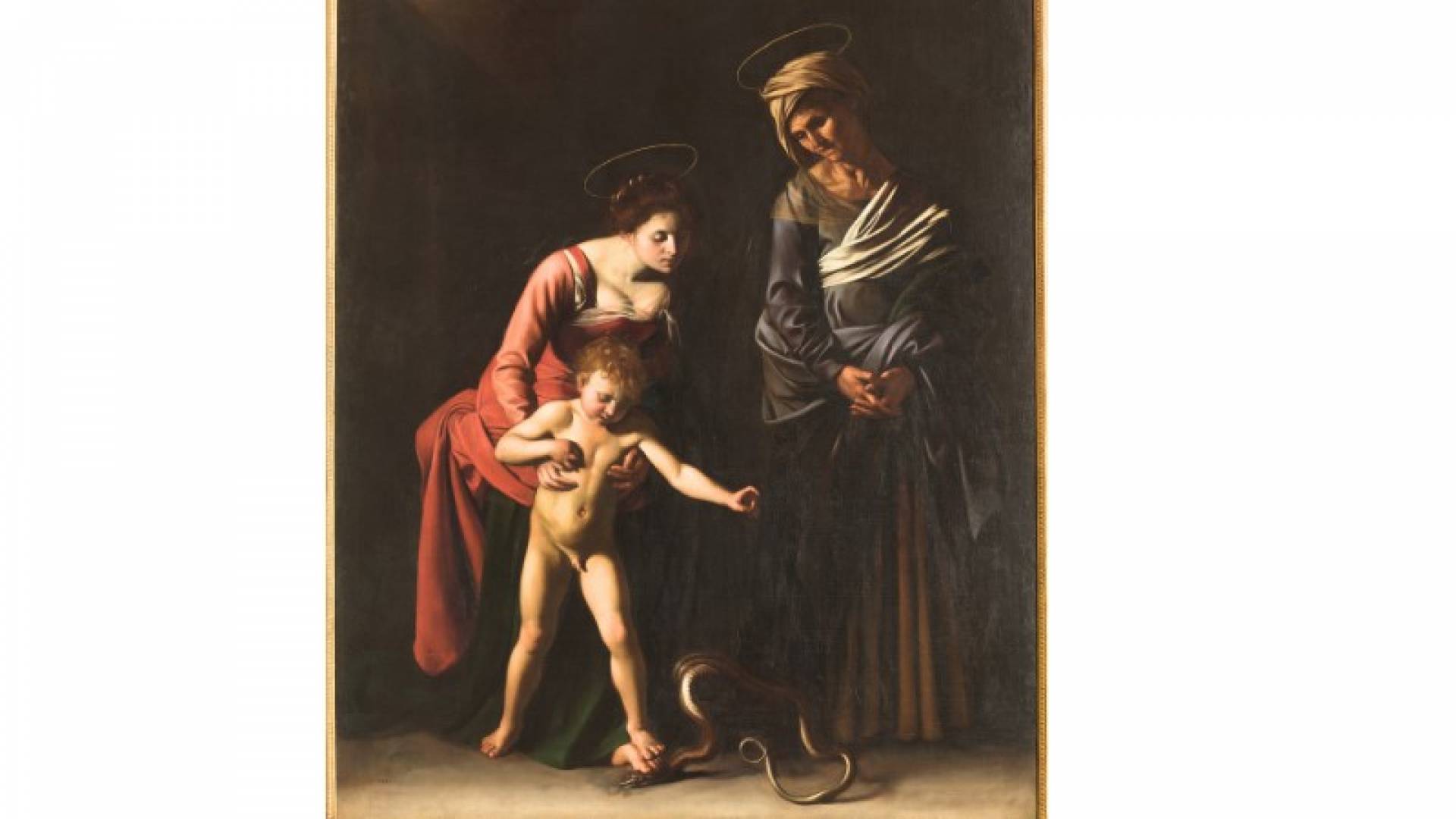 BORGHESE-GALERIE, Caravaggio-Madonna Dei Palafrenieri_Erste Stock Saal 8