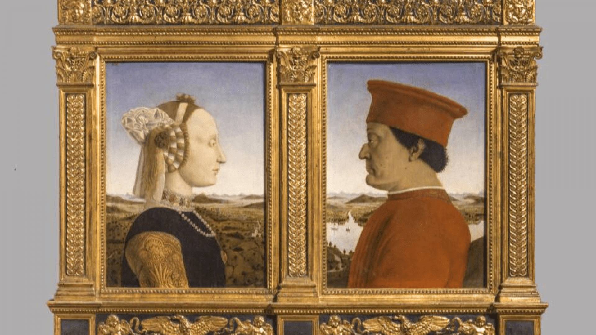 UFFIZI, Piero Della Francesca-Duke And Duchess Of Urbino_Room A9