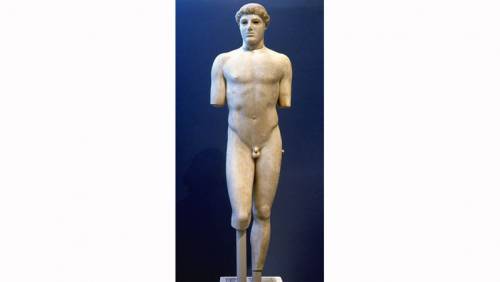 AKROPOLISMUSEUM, 1. Etage Kritios-Knabe Und Kore Mit Peplos