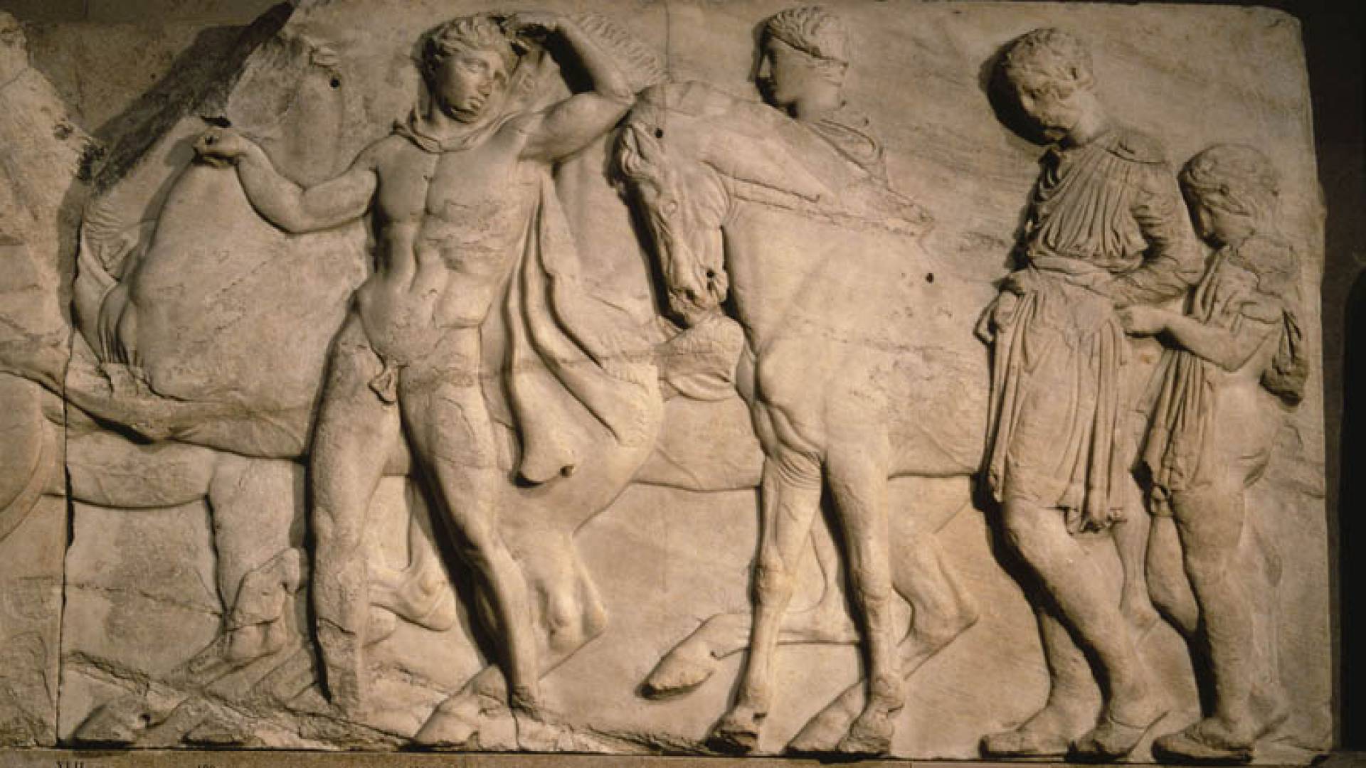 BRITISH MUSEUM, Marmorskulpturen Parthenon Reliefs
