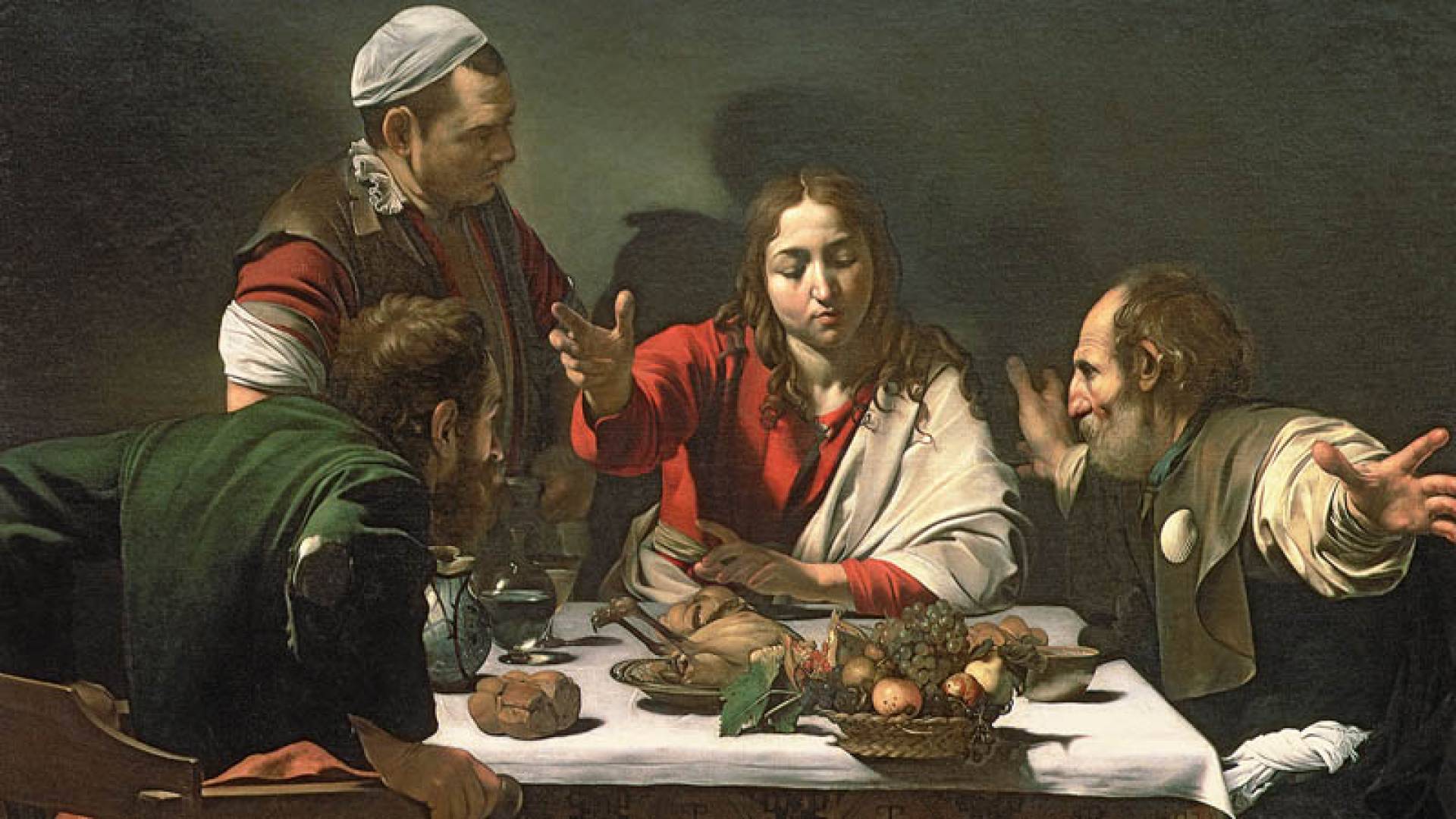 NATIONAL GALLERY, Caravaggio Abendmahl In Emmaus
