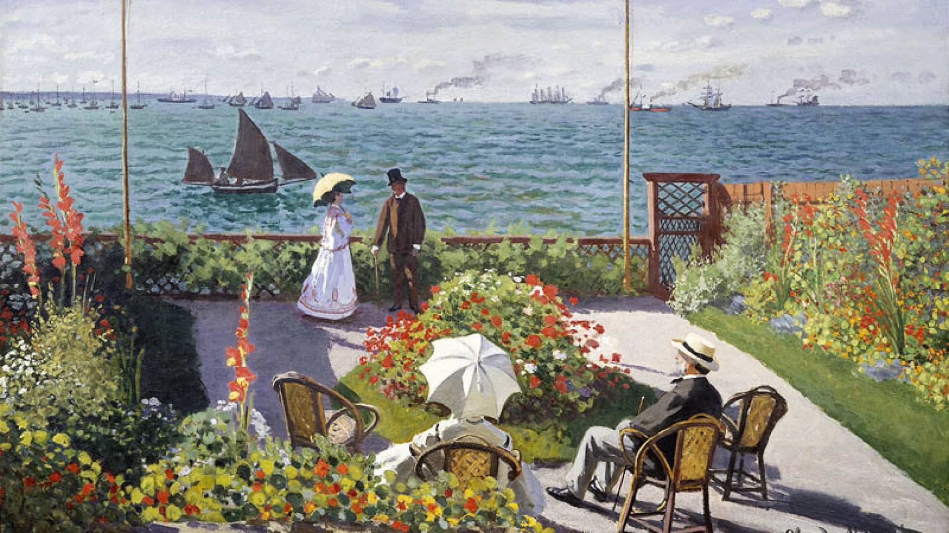 METROPOLITAN MUSEUM OF ART, Garden At Sainte Adresse By Monet