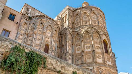 CATEDRAL DE MONREALE, Exterior Portal Menos Y Ábside