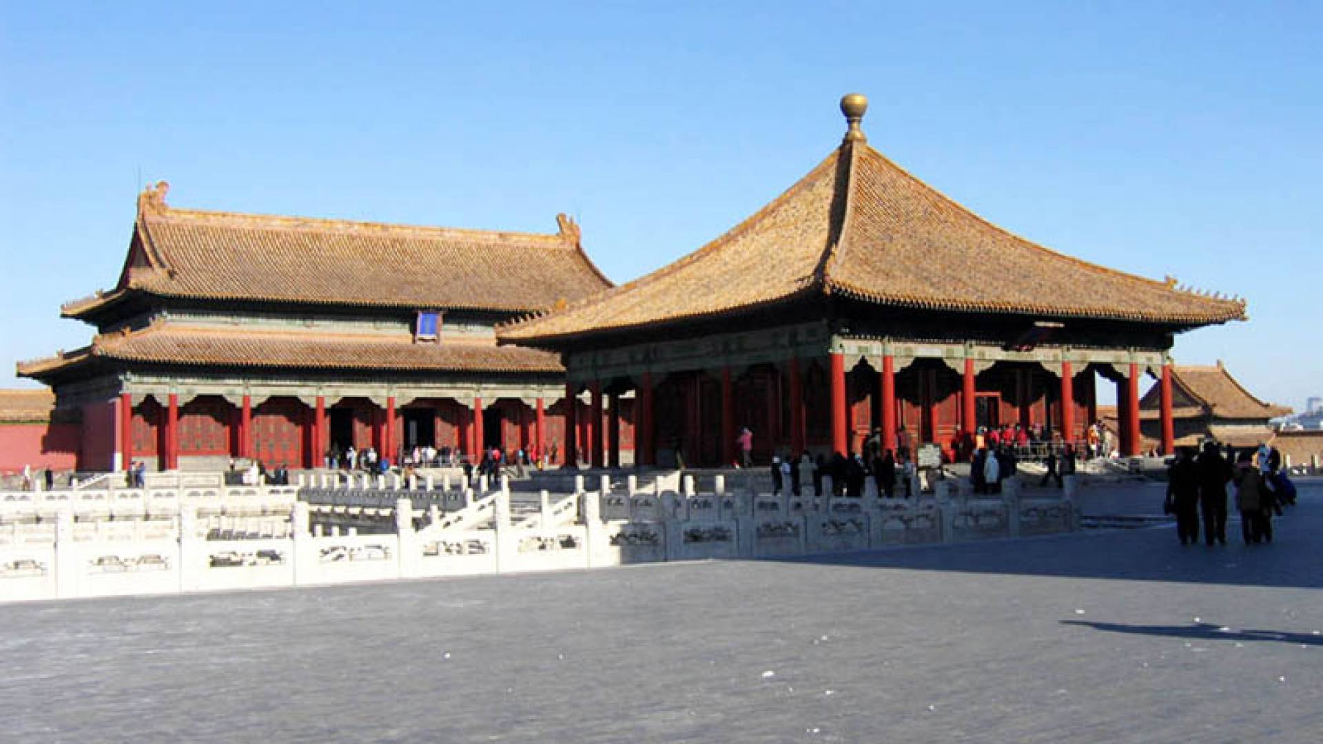 THE FORBIDDEN CITY, Hall Of Perfect Harmony And Hall Of Preserving Harmony