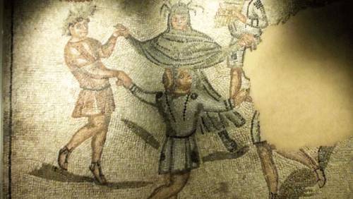 DOMUS OF THE STONE CARPETS, Mosaic Of The Dance Of The Genii Of The Seasons