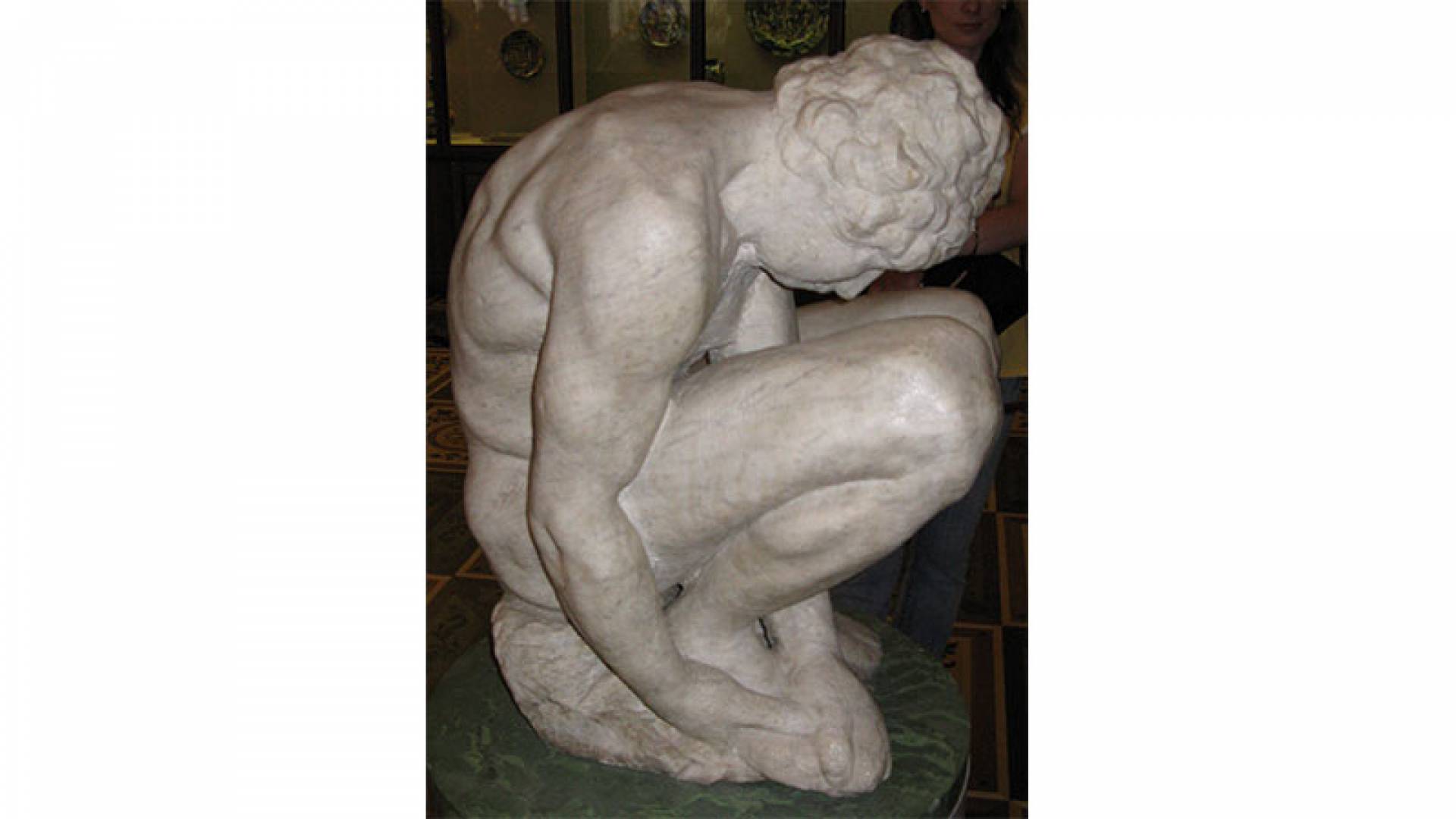 HERMITAGE, Crouching Boy, By Michelangelo, Room 237