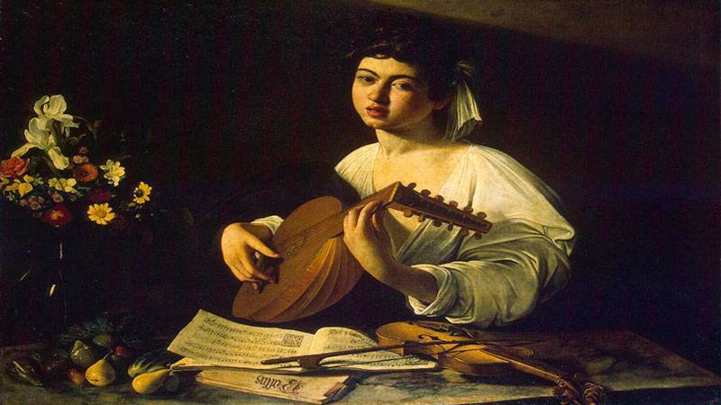 THE LUTE PLAYER BY CARAVAGGIO ROOM 237