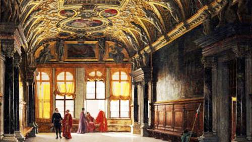 DOGE'S PALACE, Golden Staircase And Hall With Four Portals