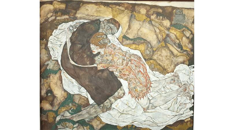 SCHIELE-DEATH AND THE MAIDEN