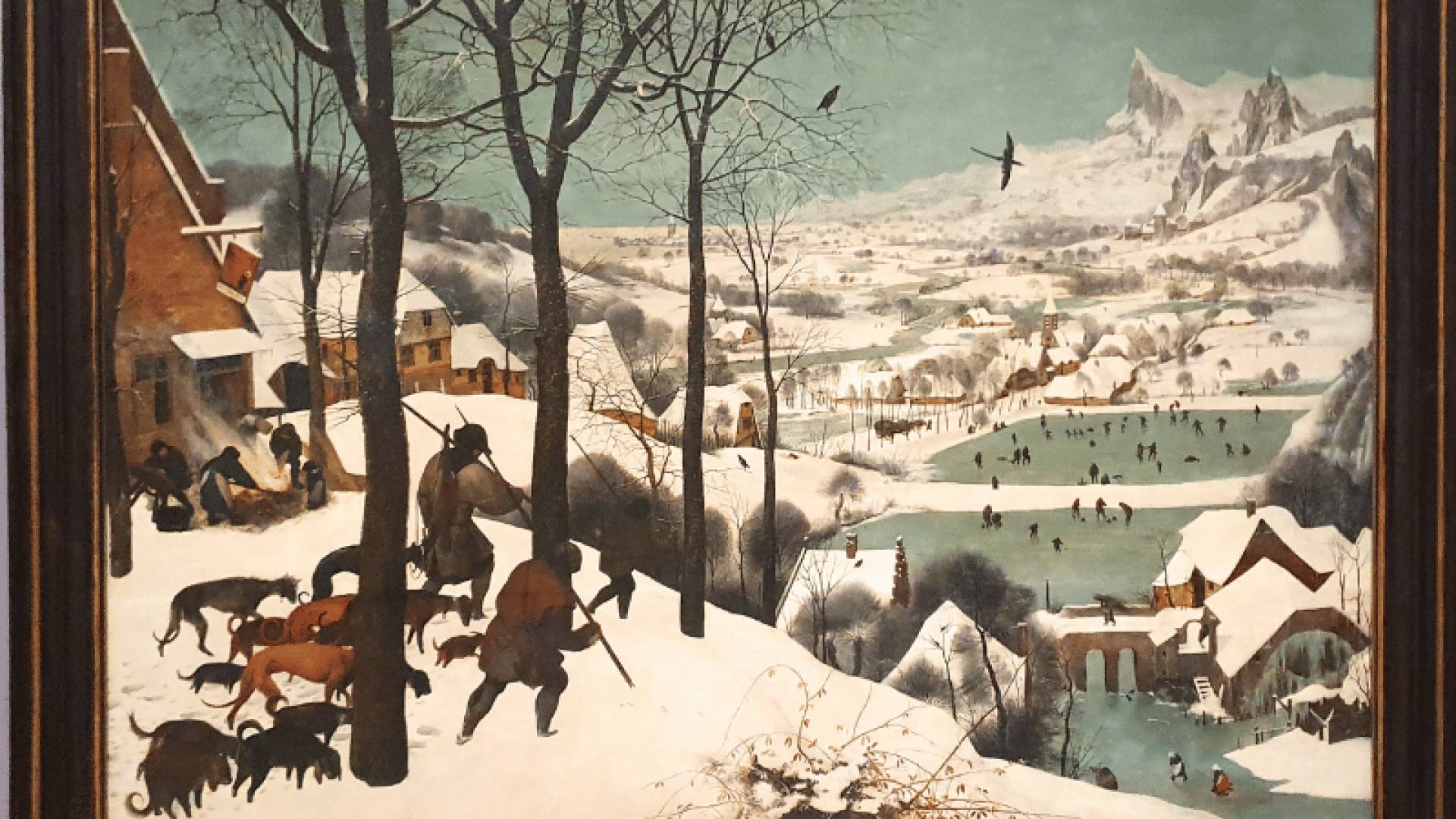 KUNSTHISTORISCHES MUSEUM, Los Cazadores En La Nieve Brueghel