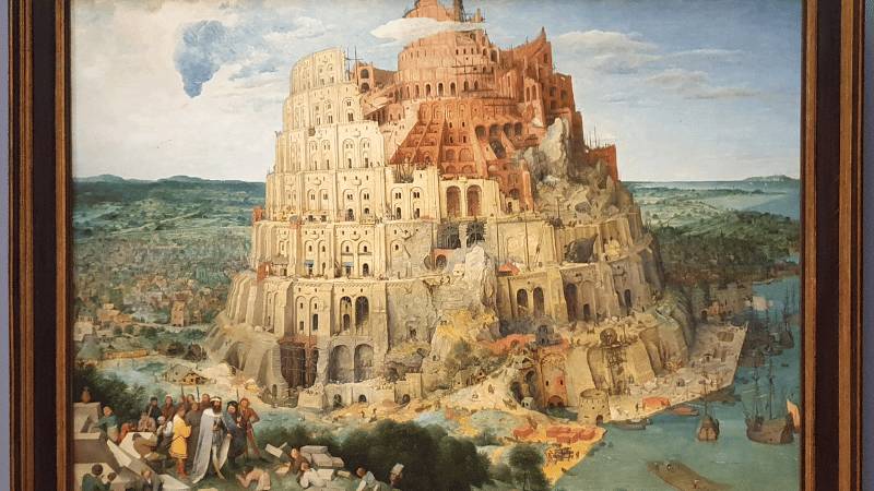 DER TURMBAU ZU BABEL VON BRUEGEL