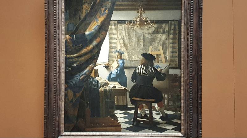 ALLEGORY OF PAINTING BY VERMEER