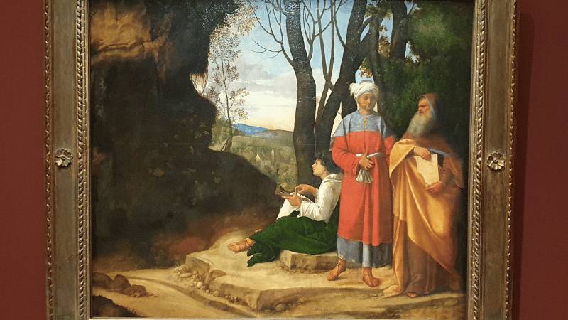 THE THREE PHILOSOPHERS BY GIORGIONE