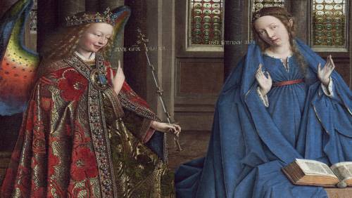 NATIONAL GALLERY, Annunciation By Jan Van Eyck